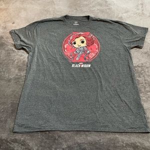 Marvel Black Widow Tee Shirt Top